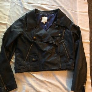 Mod cloth faux leather jacket